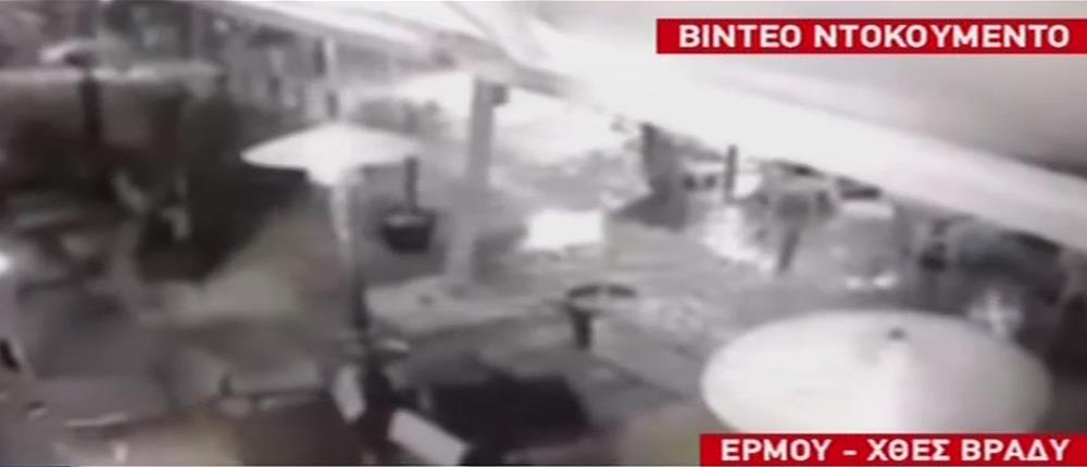 Βίντεο ντοκουμέντο από την επίθεση κουκουλοφόρων σε καταστήματα της Ερμού
