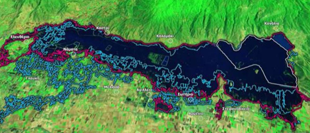 Meteo: Η λίμνη Κάρλα ξεπέρασε την έκταση που είχε το 1962  (εικόνες)