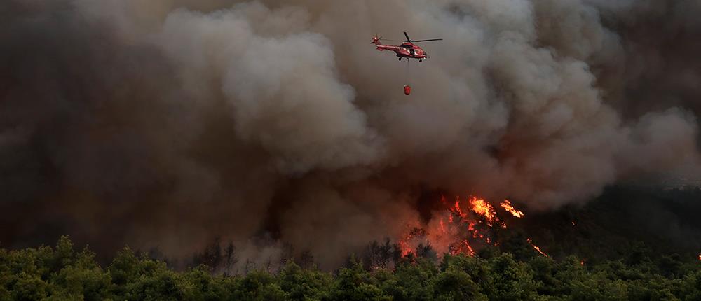 Φωτιές σε Δερβενοχώρια, Λουτράκι, Σαρωνίδα: Τα εναέρια μέσα ρίχτηκαν στην μάχη (εικόνες)