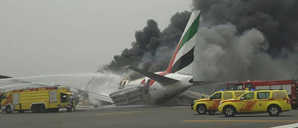 Στις φλόγες αεροσκάφος της Emirates