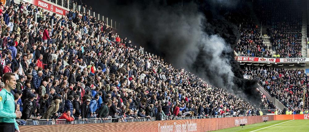 Ολλανδία: δεκάδες τραυματίες σε γήπεδο από βόμβα καπνού