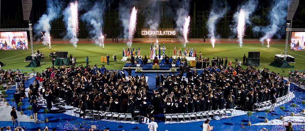 Deree Commencement 2017: Ατμοσφαιρική τελετή αποφοίτησης