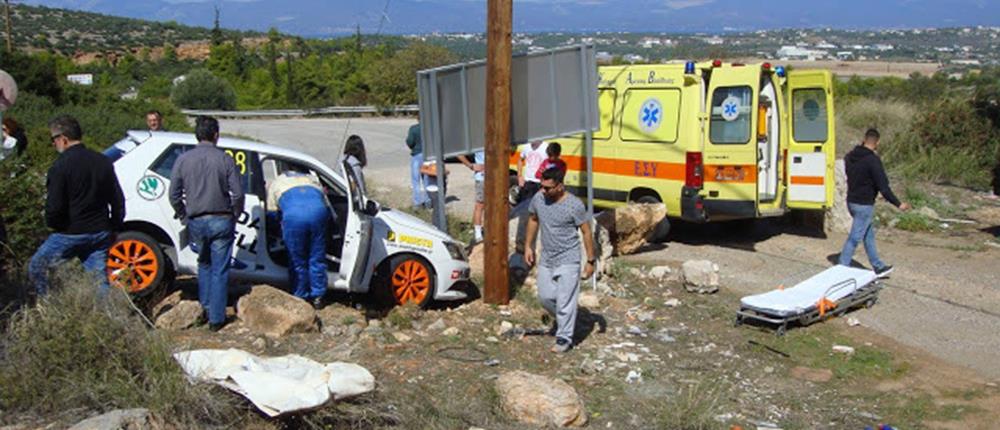 Τροχαίο με αγωνιστικό αυτοκίνητο στη Ριτσώνα - Στο νοσοκομείο 47χρονος θεατής! (εικόνες)