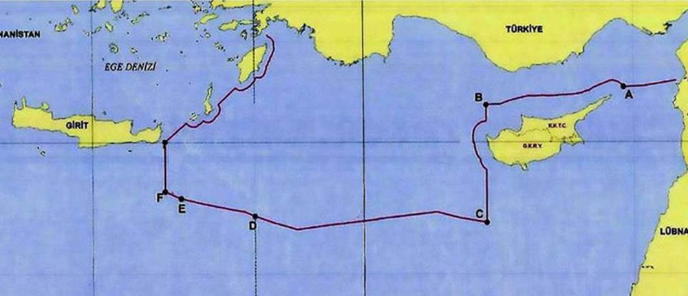 Τούρκος διπλωμάτης δημοσιεύει χάρτη με τα όρια της ΑΟΖ