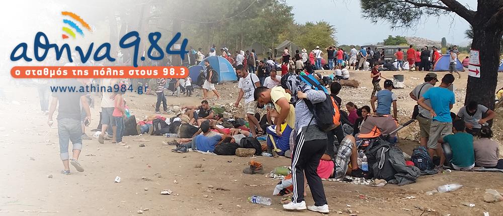 Δελτίο για πρόσφυγες στα αραβικά από τον Αθήνα 9.84