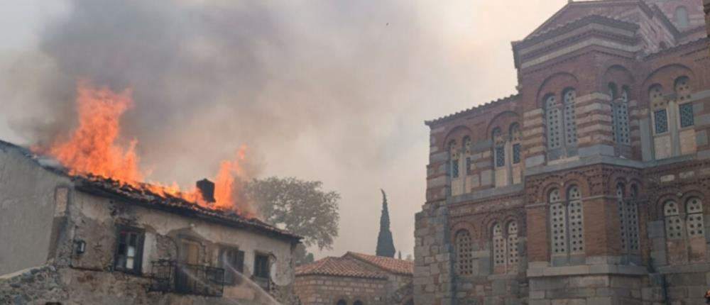 Φωτιά στην Βοιωτία - Μονή Οσίου Λουκά: ξεκινούν άμεσα οι εργασίες αποκατάστασης