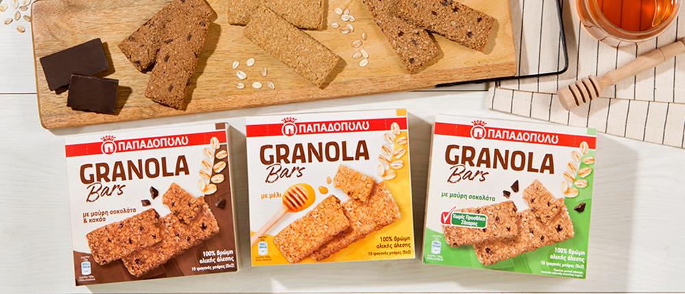 Νέες μπάρες δημητριακών “GRANOLA Bars”