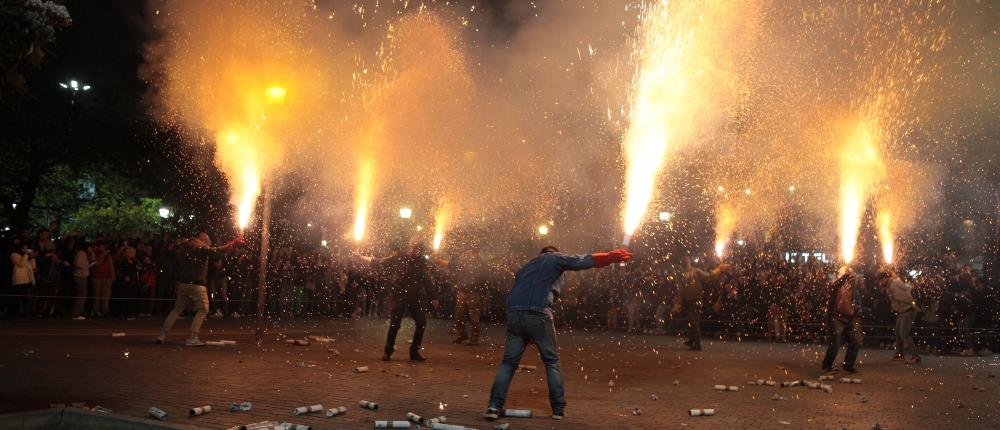 Χαλκούνια: Εντυπωσιακό θέαμα στο Αγρίνιο (εικόνες)