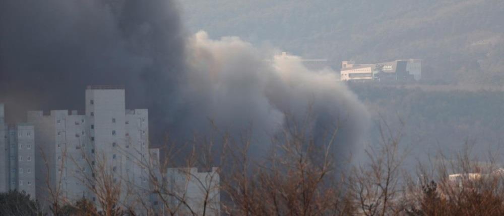 Μεγάλη πυρκαγιά κοντά στο Ολυμπιακό Χωριό της Νοτίου Κορέας