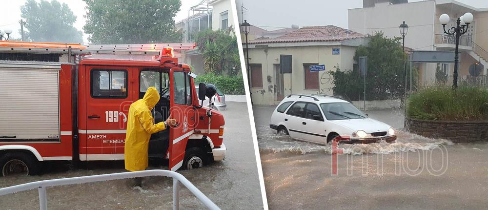 Στο έλεος της κακοκαιρίας η Λήμνος (φωτογραφίες)