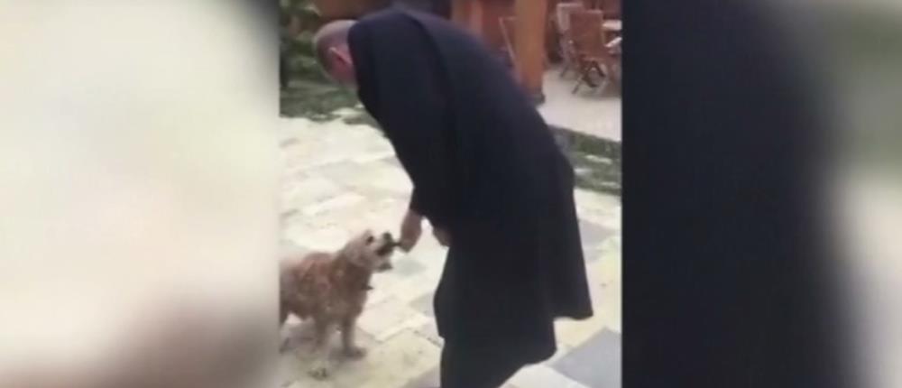 Το viral βίντεο με τον Ερντογάν να ταΐζει σκυλάκι