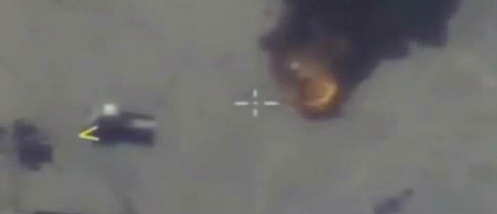 Βίντεο ντοκουμέντο: ρωσικά μαχητικά βομβαρδίζουν αυτοκινητοπομπή του ISIS