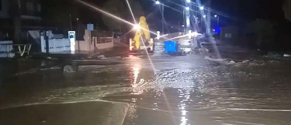Πλημμύρες και κατολισθήσεις στη Λάρισα