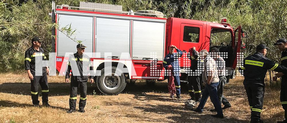 Δραματική επιχείρηση για τη διάσωση ψαρά στον Αλφειό (εικόνες)