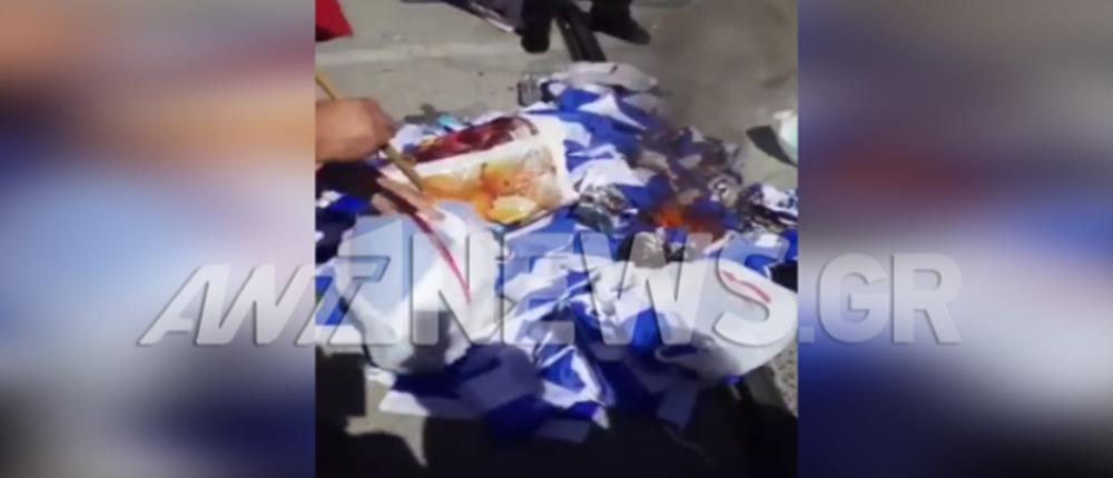 Αποκλειστικό: βίντεο ντοκουμέντο με Σκοπιανούς που καίνε ένα “βουνό” ελληνικές σημαίες