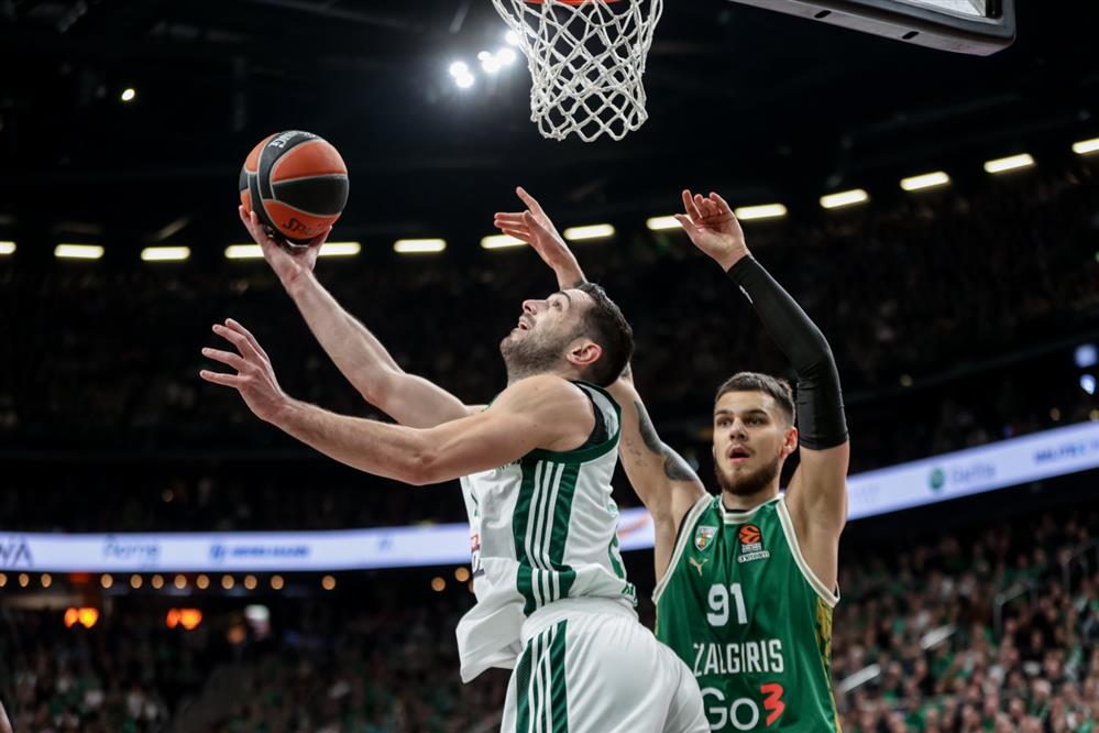 Euroleague: Ηττήθηκε ο Παναθηναϊκός από την Ζαλγκίρις 