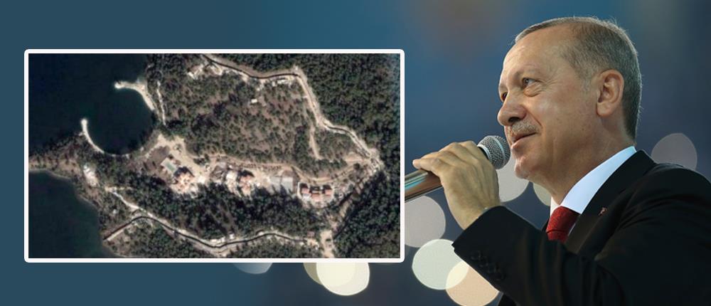 Δεν “αγγίζει” τον Ερντογάν η κρίση – Χτίζει παλάτι στη Μαρμαρίδα (εικόνες)