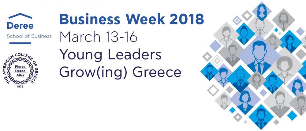 Business Week 2018 στο Deree: Young Leaders Grow(ing) Greece