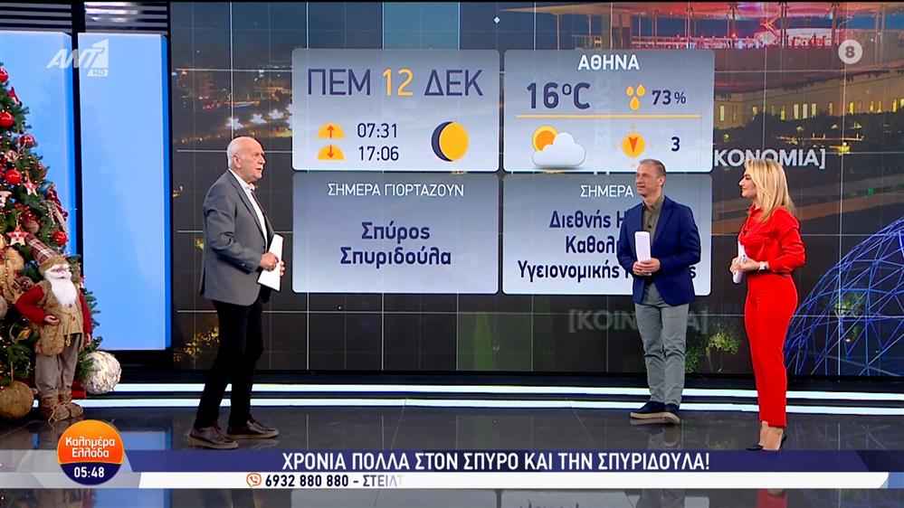 ΚΑΛΗΜΕΡΑ ΕΛΛΑΔΑ – 12/12/2024