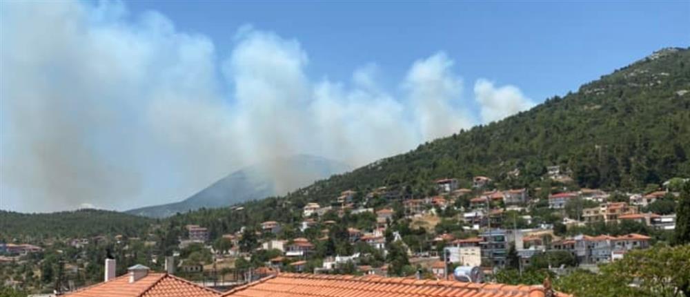 Ερυθρές: Φωτιά στον Κιθαιρώνα “σήμανε συναγερμό”