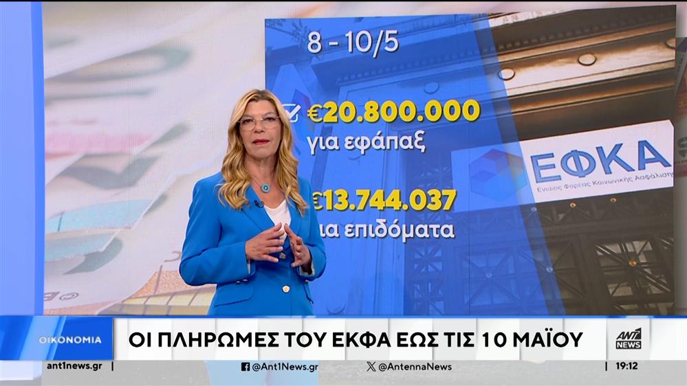 ΕΦΚΑ: Οι πληρωμές μέχρι τις 10 Μαΐου