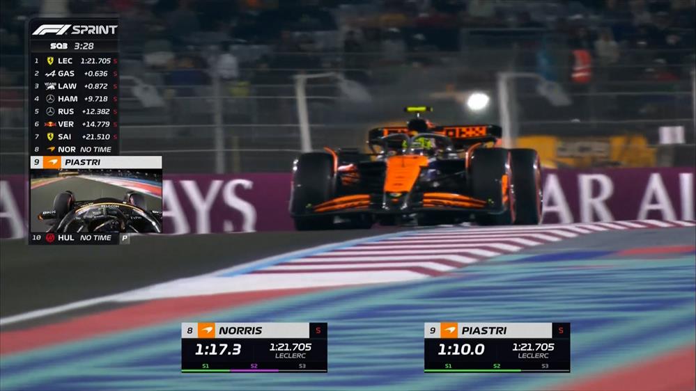 Η McLaren κατόρθωσε να πάρει την pole position για το Sprint με τον Norris