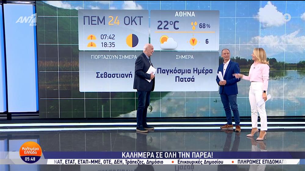 ΚΑΛΗΜΕΡΑ ΕΛΛΑΔΑ – 24/10/2024