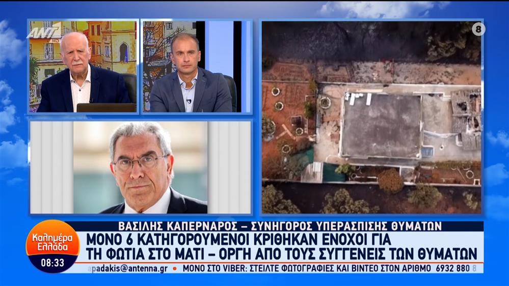 Ο Βασίλης Καπερνάρος, συνήγορος υπεράσπισης θυμάτων στο Καλημέρα Ελλάδα – 30/04/2024