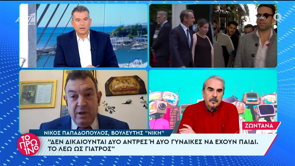 Ο Νίκος Παπαδόπουλος, βουλευτής του κόμματος "Νίκη", στο Πρωινό – 12/01/2024