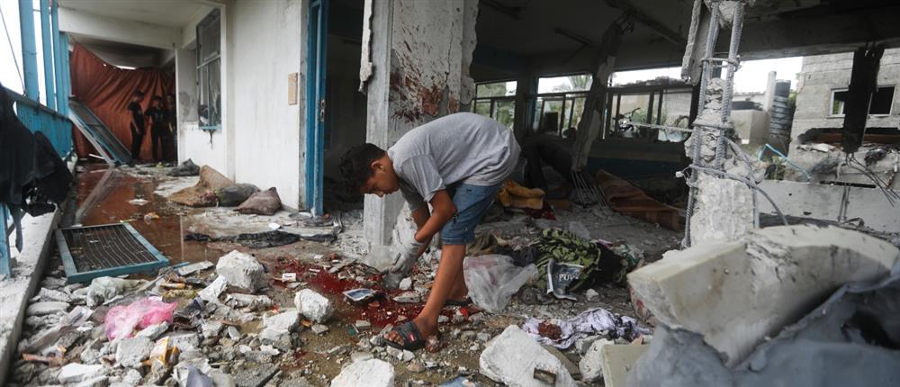 Γάζα: Μακελειό στον βομβαρδισμό σχολείου – καταυλισμού (εικόνες)