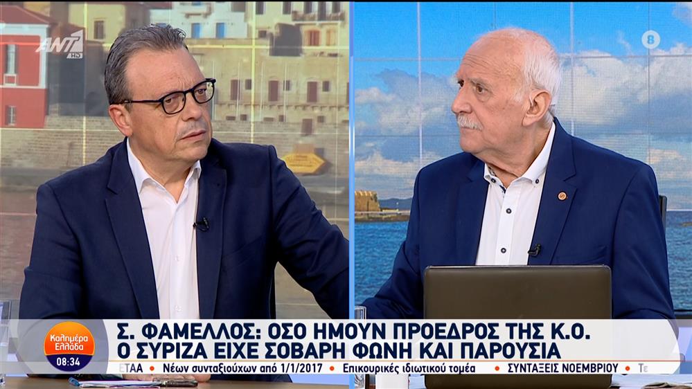 Ο Σωκράτης Φάμελλος, Υποψήφιος Πρόεδρος ΣΥΡΙΖΑ Π.Σ., στο Καλημέρα Ελλάδα – 10/10/2024