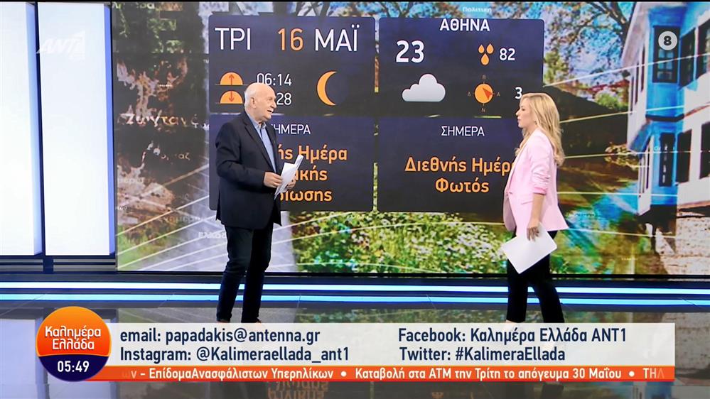 ΚΑΛΗΜΕΡΑ ΕΛΛΑΔΑ - 16/05/2023