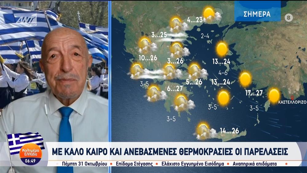 Καιρός - Καλημέρα Ελλάδα - 28/10/2024