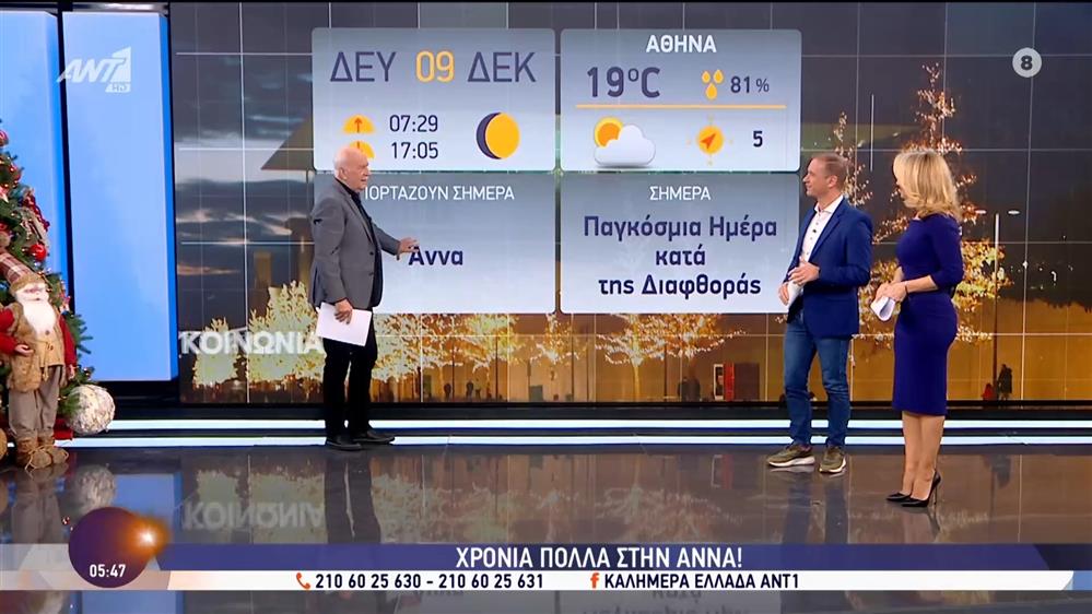 ΚΑΛΗΜΕΡΑ ΕΛΛΑΔΑ – 09/12/2024