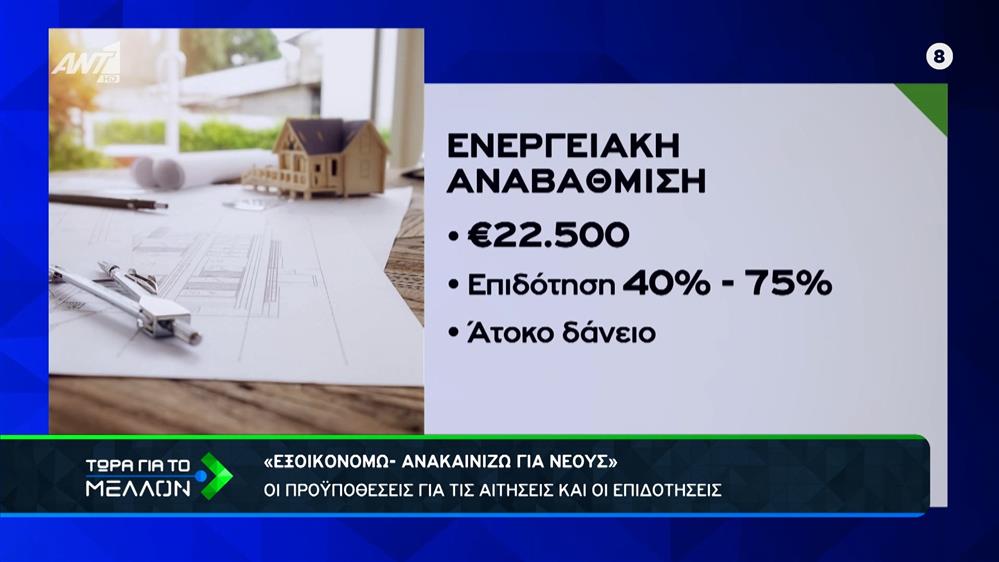 «Τρέχει» το Πρόγραμμα «Εξοικονομώ – Ανακαινίζω» για νέους