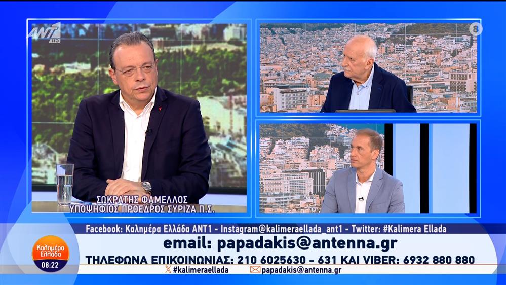 Ο Σωκράτης Φάμελλος, υποψήφιος πρόεδρος ΣΥΡΙΖΑ Π.Σ., στο Καλημέρα Ελλάδα - 21/11/2024