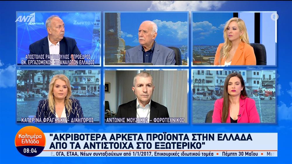 Ο Απόστολος Ραυτόπουλος, Πρόεδρος Έν. Εργαζομένων Καταναλωτών Ελλάδος – Καλημέρα Ελλάδα – 23/05/2024