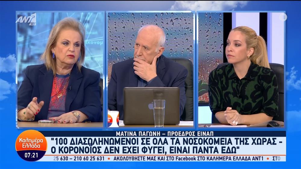 100 διασωληνωμένοι σε όλα τα νοσοκομεία της χώρας – Καλημέρα Ελλάδα – 09/01/2024