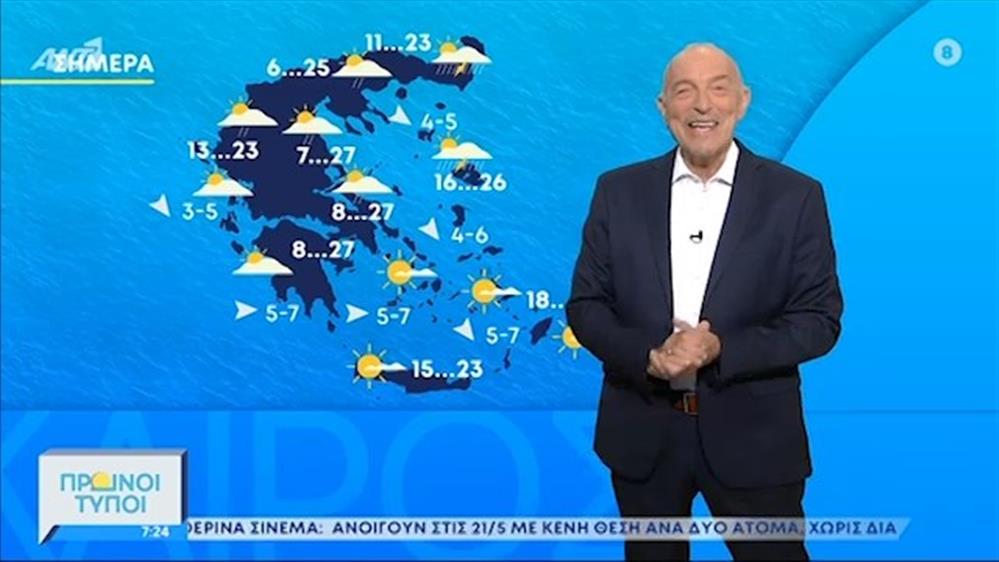 ΚΑΙΡΟΣ – ΠΡΩΙΝΟΙ ΤΥΠΟΙ - 16/05/2021