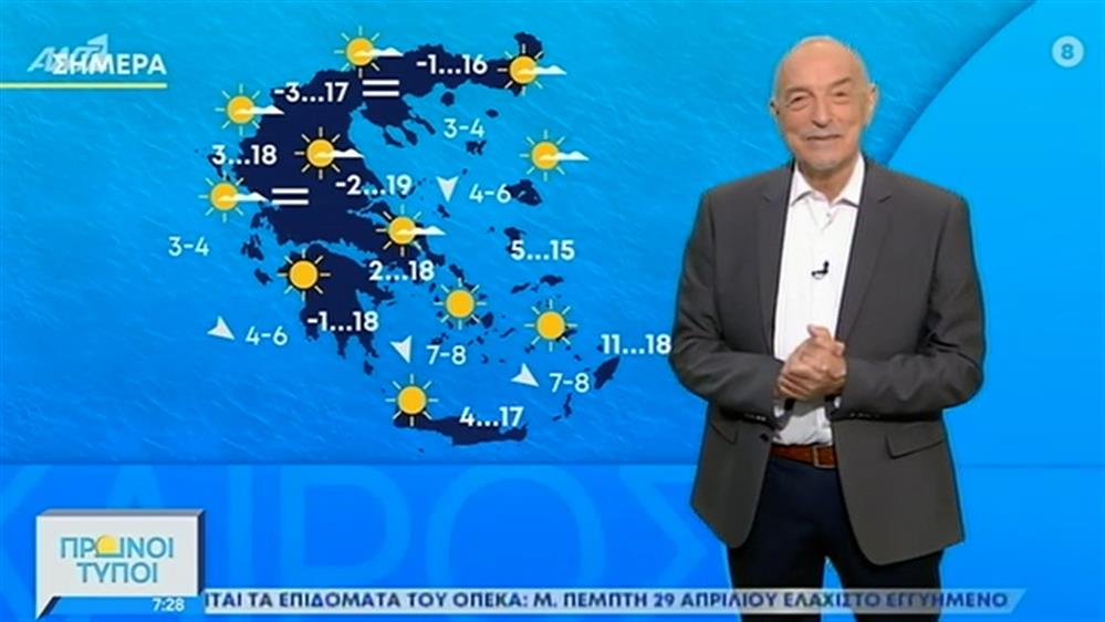 ΚΑΙΡΟΣ – ΠΡΩΙΝΟΙ ΤΥΠΟΙ - 10/04/2021