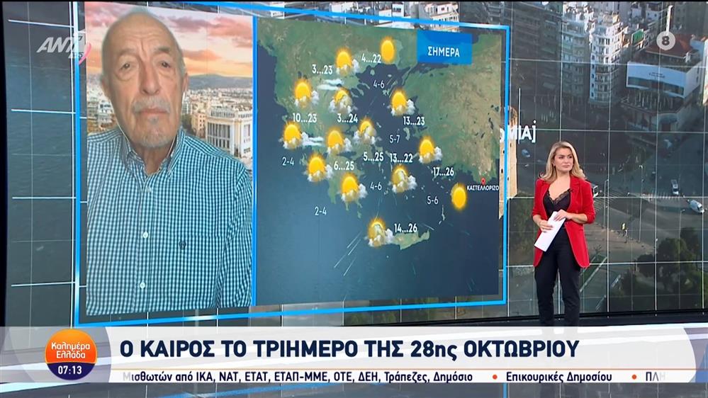 Καιρός - Καλημέρα Ελλάδα - 25/10/2024