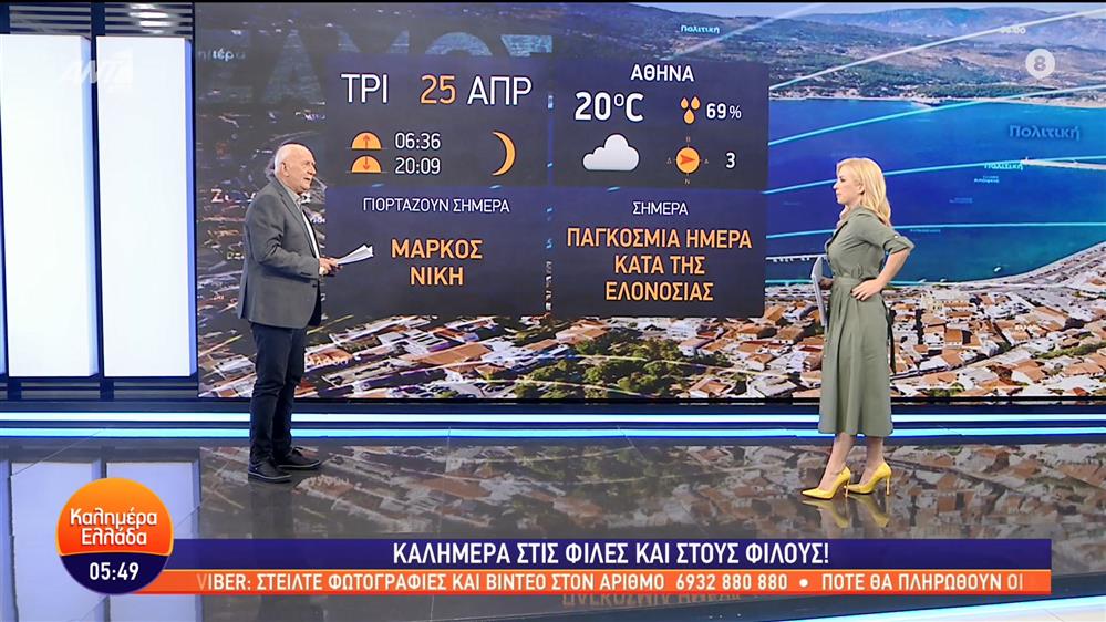 ΚΑΛΗΜΕΡΑ ΕΛΛΑΔΑ - 25/04/2023