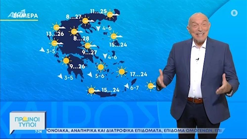 ΚΑΙΡΟΣ – ΠΡΩΙΝΟΙ ΤΥΠΟΙ - 22/05/2021
