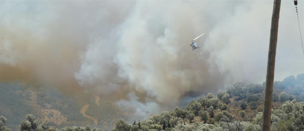 Φωτιά στο Ρέθυμνο: Ενισχύονται οι δυνάμεις - Νέα μηνύματα 112 για εκκενώσεις (εικόνες)