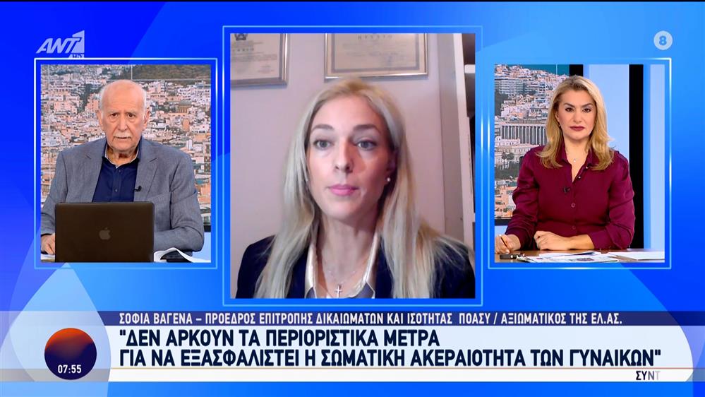 Γυναικοκτονία στο Αγρίνιο: Η Σοφία Βαγενά, πρόεδρος επιτροπής δικαιωμάτων και ισότητας ΠΟΑΣΥ/Αξιωματικός της ΕΛΑΣ, στο Καλημέρα Ελλάδα - 14/11/2024