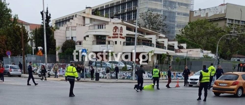 Θεσσαλονίκη: Μηχανή παρέσυρε και τραυμάτισε τροχονόμο