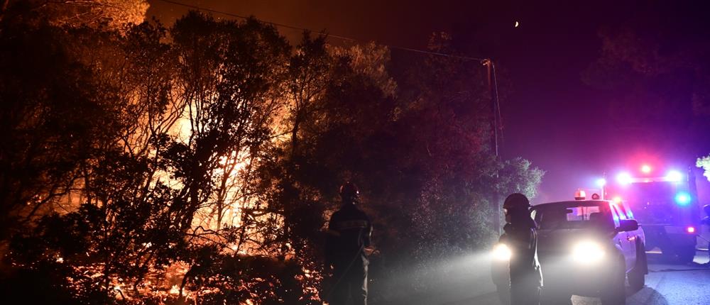 Φωτιά στον Βαρνάβα: Ανεξέλεγκτο το πύρινο μέτωπο - Μηνύματα για εκκενώσεις και μάχη με τις φλόγες