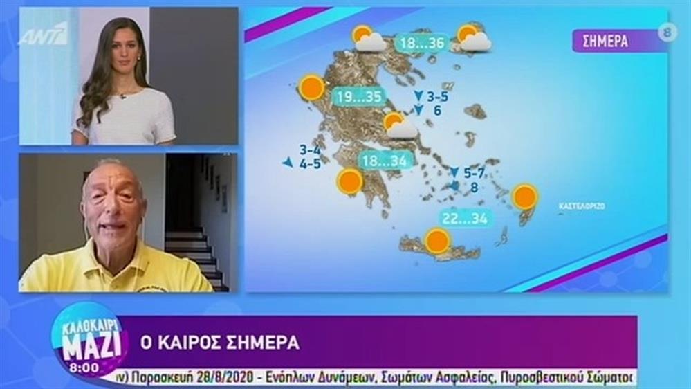 ΚΑΙΡΟΣ – ΚΑΛΟΚΑΙΡΙ ΜΑΖΙ - 21/08/2020