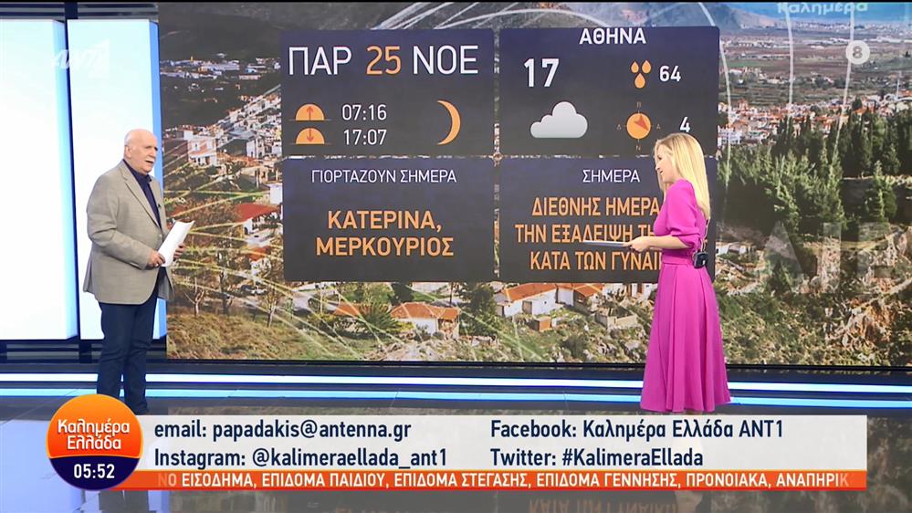 ΚΑΛΗΜΕΡΑ ΕΛΛΑΔΑ - 25/11/2022