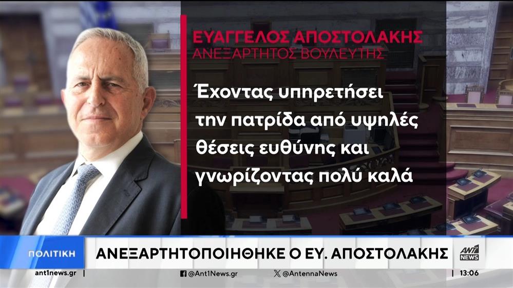 ΣΥΡΙΖΑ: Τρικυμία μετά την ανεξαρτητοποίηση του Αποστολάκη 
